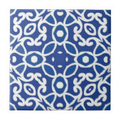 Indigo Heritage Classic Portuguese Geometric タイル (正面)