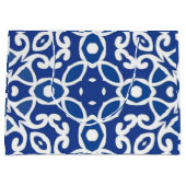 Indigo Heritage Classic Portuguese Geometric ラージペーパーバッグ (正面)