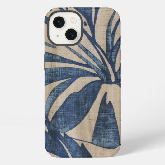 Indigo Hibiscus iPhoneケース (裏面)