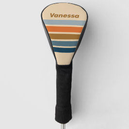 Indigo Horizon Across Striping with Name ゴルフヘッドカバー