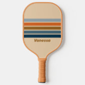 Indigo Horizon Across Striping with Name ピックルボールラケット (裏面)