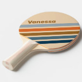 Indigo Horizon Angled Striping with Name 卓球ラケット (正面アングル)