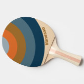 Indigo Horizon Circle Stripe with Name 卓球ラケット (横)