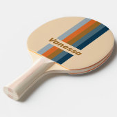 Indigo Horizon Pin Stripes with Name 卓球ラケット (正面アングル)