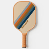 Indigo Horizon Stripes with Name ピックルボールラケット (裏面)