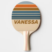 Indigo Horizon Striping with Name 卓球ラケット (裏面)