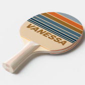 Indigo Horizon Striping with Name 卓球ラケット (正面アングル)