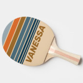 Indigo Horizon Striping with Name 卓球ラケット (横)