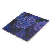 Indigo Hydrangea Dusk Decorative Ceramic Tile タイル (側面)