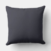 Indigo Hydrangea Dusk Throw Pillow クッション (裏面)