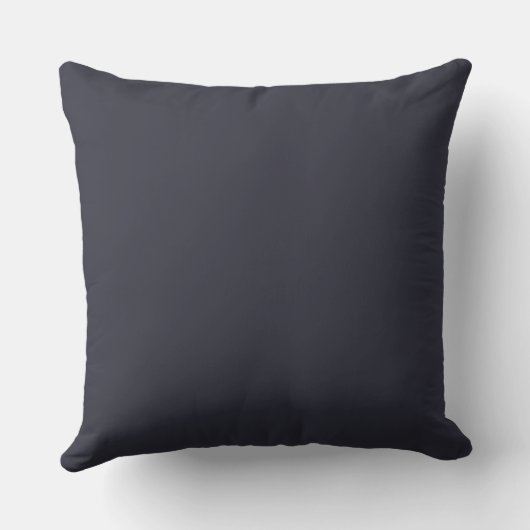 Indigo Hydrangea Dusk Throw Pillow クッション (裏面)