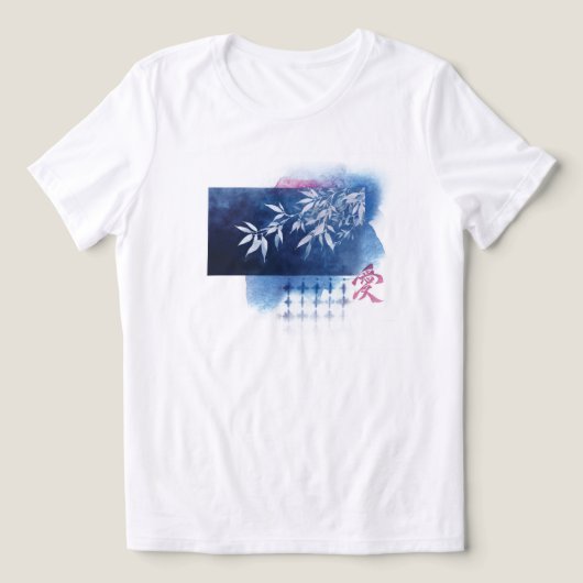 Indigo Love トライブレンドTシャツ (デザイン正面)