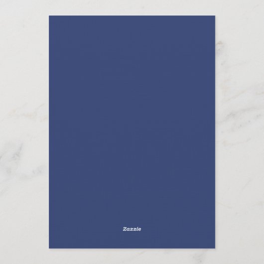 Indigo Lush Botanical Wedding 招待状 (裏面)