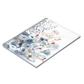 Indigo & Ochre – 水彩花 ノートブック (左側)