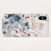 Indigo & Ochre – 水彩花 Case-Mate iPhoneケース (裏面(横))