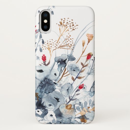 Indigo & Ochre – 水彩花 Case-Mate iPhoneケース (裏面)