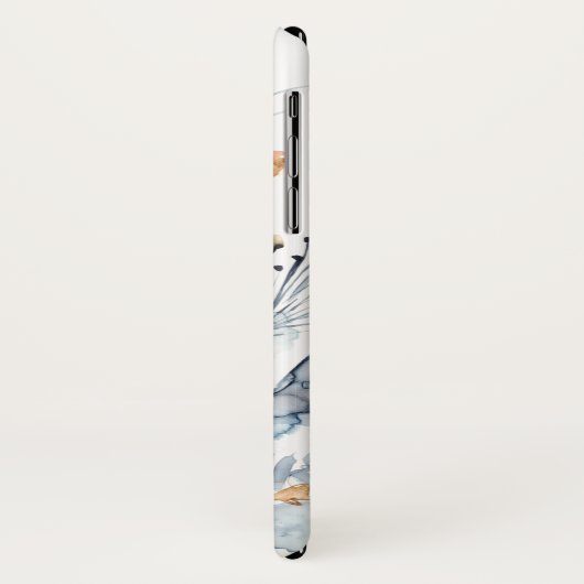 Indigo & Ochre – 水彩花 Case-Mate iPhoneケース (裏面/左)