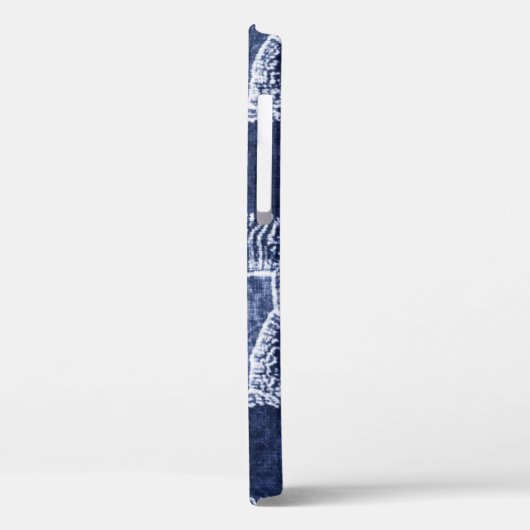 Indigo Patchwork:テクスチャチェックされたエレガンス Case-Mate iPhoneケース (裏面 / 左)