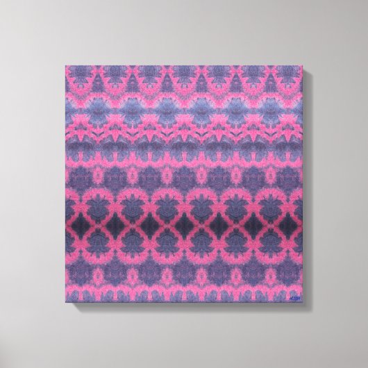 Indigo Pink II Stretched Canvas Print キャンバスプリント (正面)