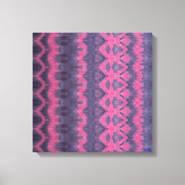 Indigo Pink Stretched Canvas Print キャンバスプリント