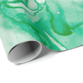 Indigo Round. Bohemian Tie Dye. Blue Roll Psychede ラッピングペーパー (ロールコーナー)