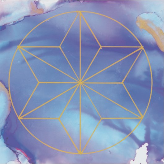 Indigo star sticker シール (正面)