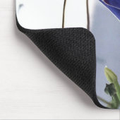 Indigo Swirl Morning Glory Close-up マウスパッド (コーナー)