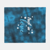 Indigo "Trust In Love" フリースブランケット (正面(横))