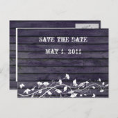 Indigo Wood日付を保存 案内ポストカード (正面/裏面)