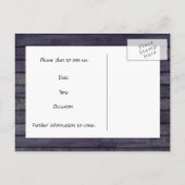 Indigo Wood日付を保存 案内ポストカード (裏面)