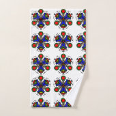 Indigo Zen Bloom バスタオルセット (ハンドタオル)