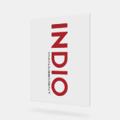 INDIO_Accrylic記号 アクリルサイン (傾斜)