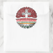 Indisch Schweizer Schweiz Baum Wurzel ラウンドシール (バッグ)