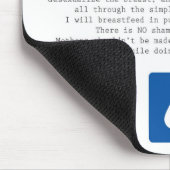 Indiscreet母乳で育てる声明 マウスパッド (コーナー)