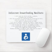 Indiscreet母乳で育てる声明 マウスパッド (マウス)