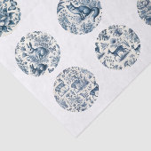 Individual Blue Chinoiserie Inspired Decoupage 薄葉紙 (詳細)