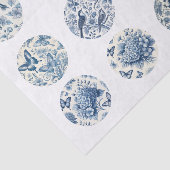 Individual Blue Chinoiserie Inspired Decoupage 薄葉紙 (詳細)