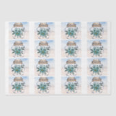 Individual Coastal Florals in a Jar Decoupage  薄葉紙 (正面)