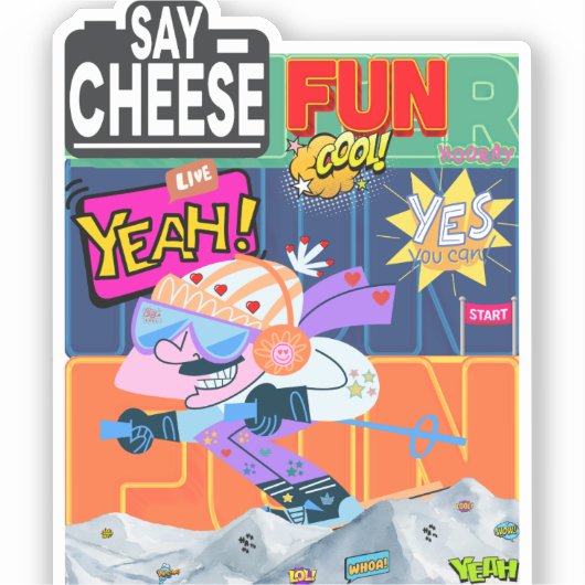 Individuell-geschnittener Vinylaufkleber シール (正面)