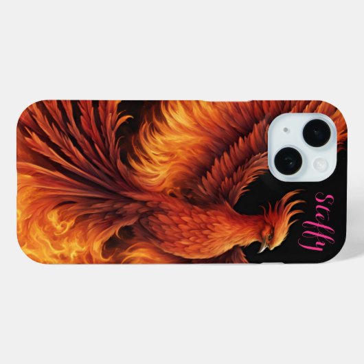 Individuelle Apple IPhone 15 Phönix Case-Mate iPhoneケース (裏面 (横))