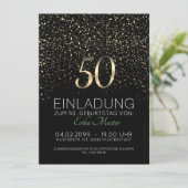 Individuelle Einladungskarten 50. Geburtstag 案内状 (スタンド正面)
