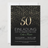 Individuelle Einladungskarten 50. Geburtstag 案内状 (正面)