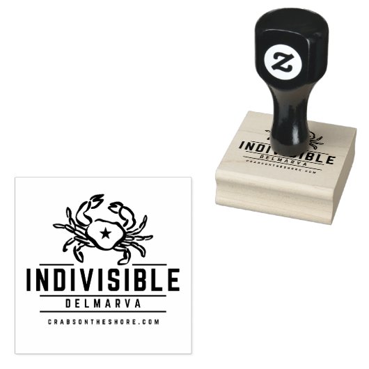 Indivisible DelMarVa ゴム印 (押印)