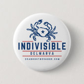 Indivisible DelMarVa Button 缶バッジ (正面)