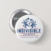 Indivisible DelMarVa Button 缶バッジ (正面&裏面)