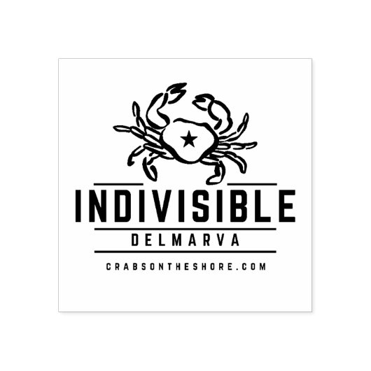 Indivisible DelMarVa Rubber Stamp ラバースタンプ (インプリント)