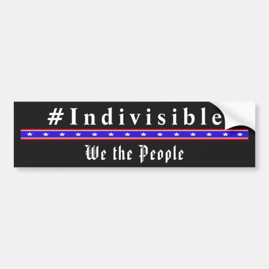 INDIVISIBLE - We The People Bumper Sticker バンパーステッカー (正面)