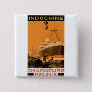 Indochine Chargeurs Reunis 缶バッジ