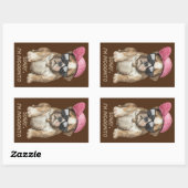 INDOGNITO (English Bulldog)かわいい犬の子犬 長方形シール (シート)