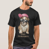 INDOGNITO (English Bulldog)かわいい犬の子犬 Tシャツ (正面)